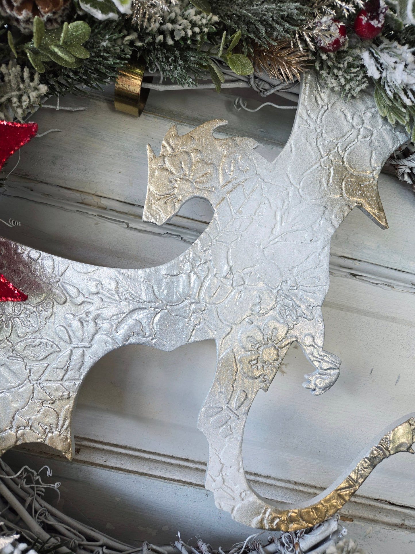Christmas Dragon Wreath