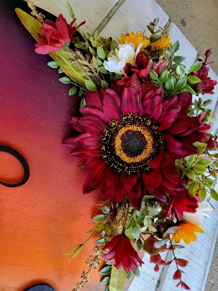 Witch Hat Cat Full Moon Wreath