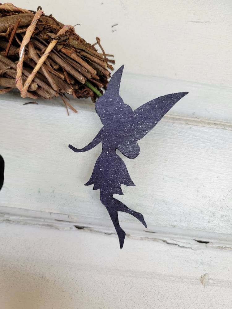Black Cat & Fairy Crescent Moon Wreath