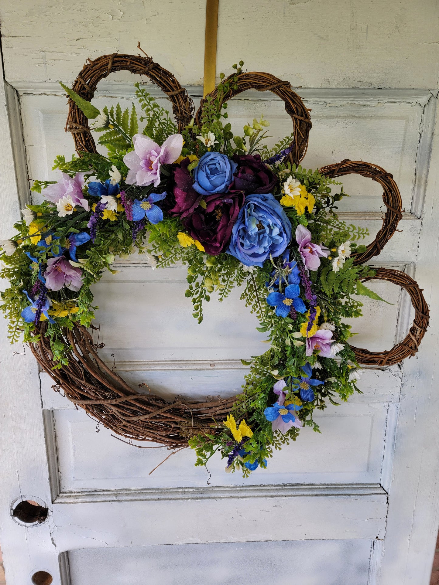 Cat or Dog Paw Print Wreath • Puppy Lovers Entryway Hanger • Front Door Decor • Animal Lovers Wreath • Farmhouse Hanger • Cat Lovers Gift