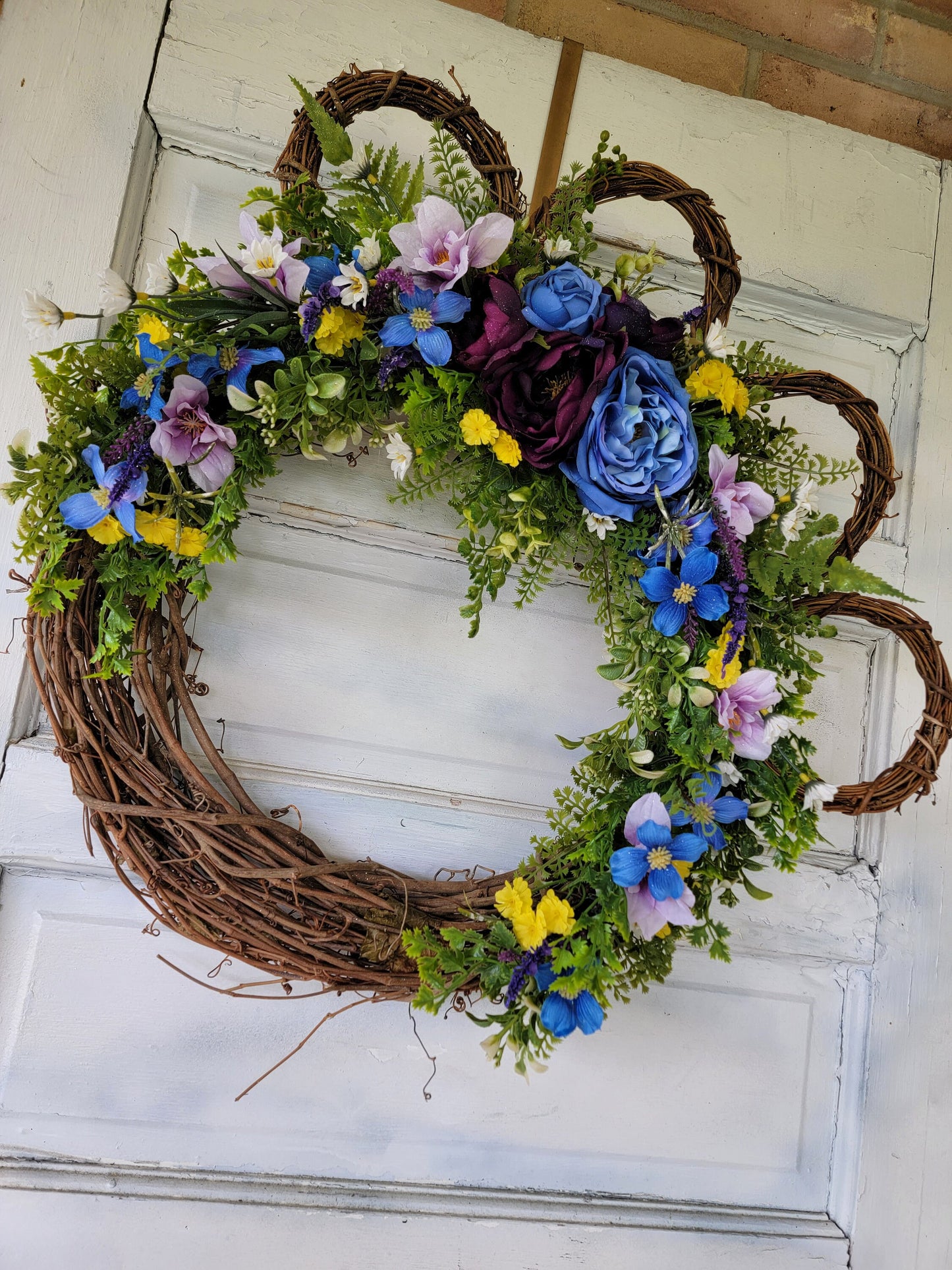 Cat or Dog Paw Print Wreath • Puppy Lovers Entryway Hanger • Front Door Decor • Animal Lovers Wreath • Farmhouse Hanger • Cat Lovers Gift