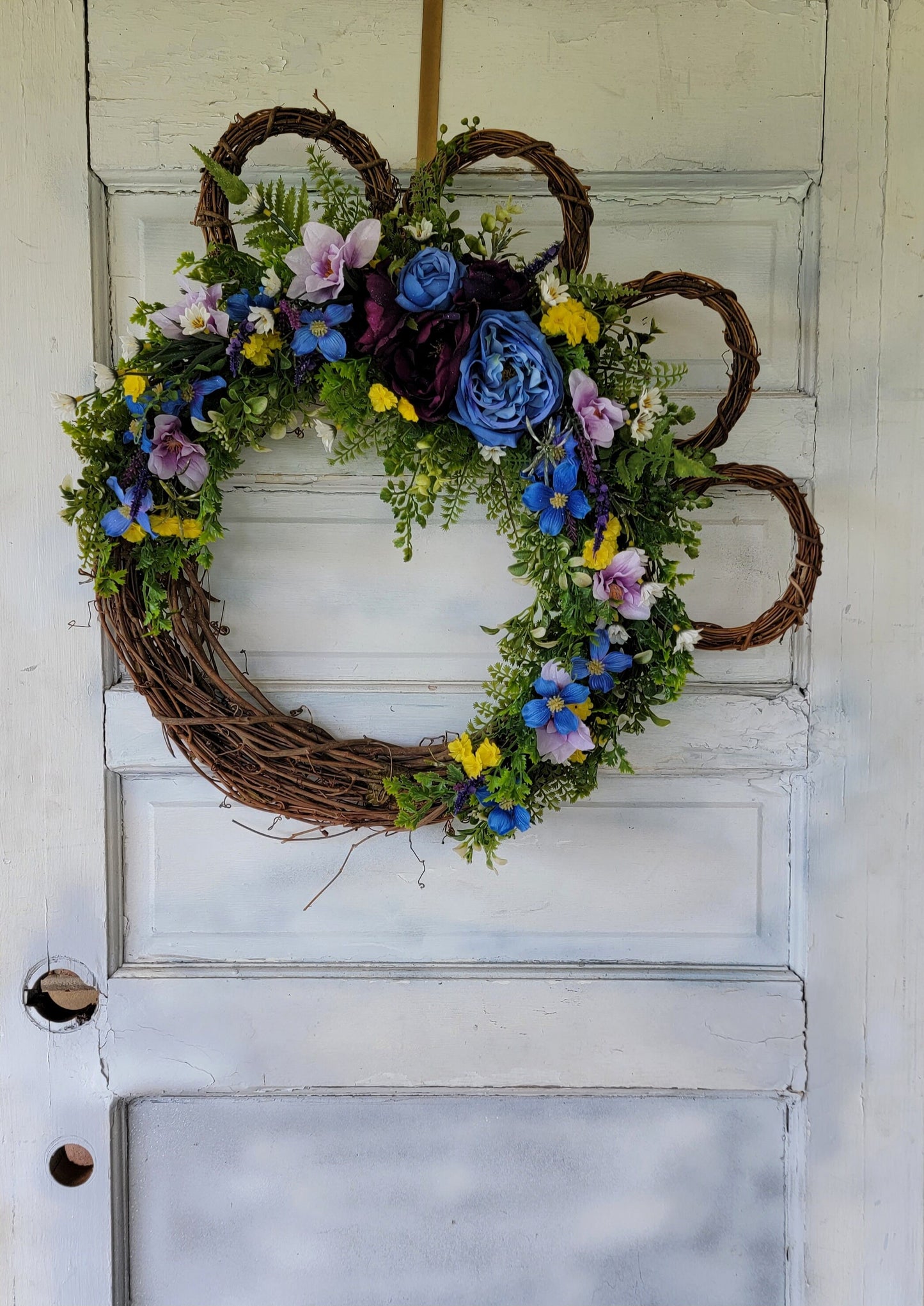 Cat or Dog Paw Print Wreath • Puppy Lovers Entryway Hanger • Front Door Decor • Animal Lovers Wreath • Farmhouse Hanger • Cat Lovers Gift