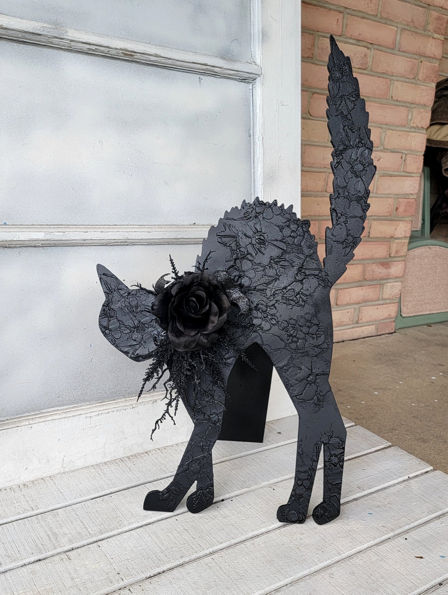 Scaredy Cat Halloween Porch Sign