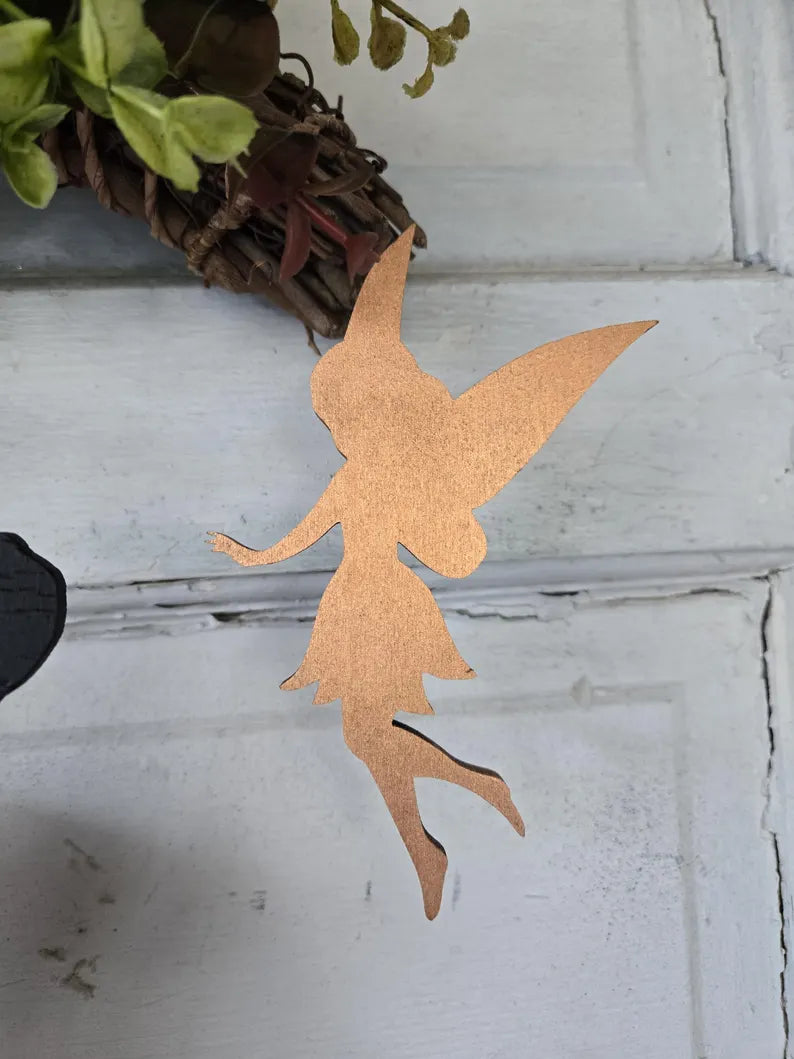 Fairy Cat Fall Crescent Moon Wreath