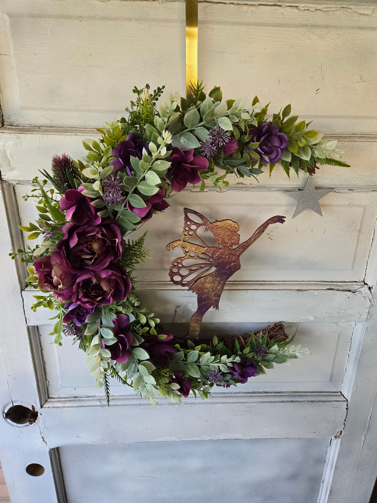 Fairy Crescent Moon Wreath