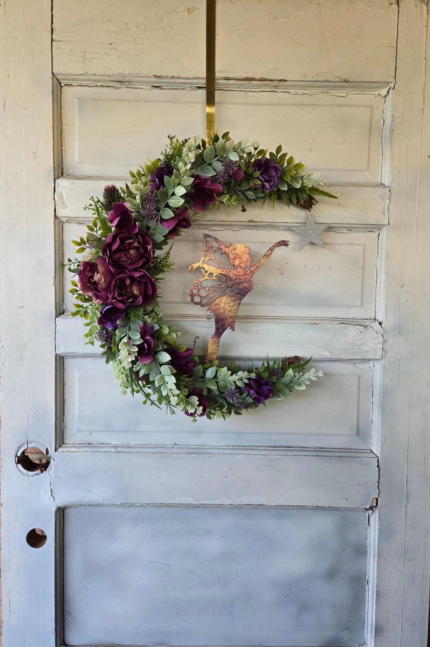 Fairy Crescent Moon Wreath