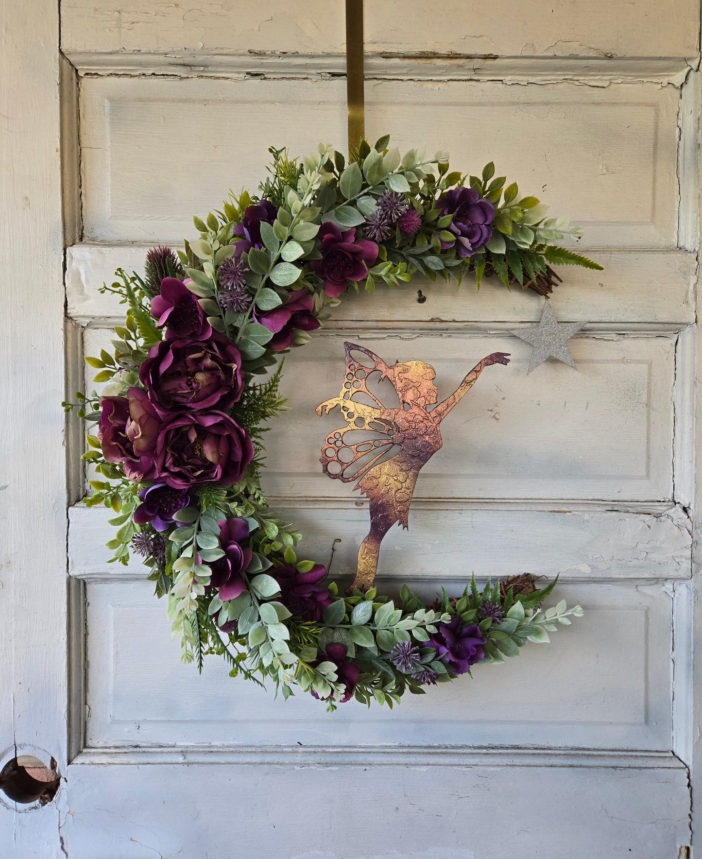 Fairy Crescent Moon Wreath