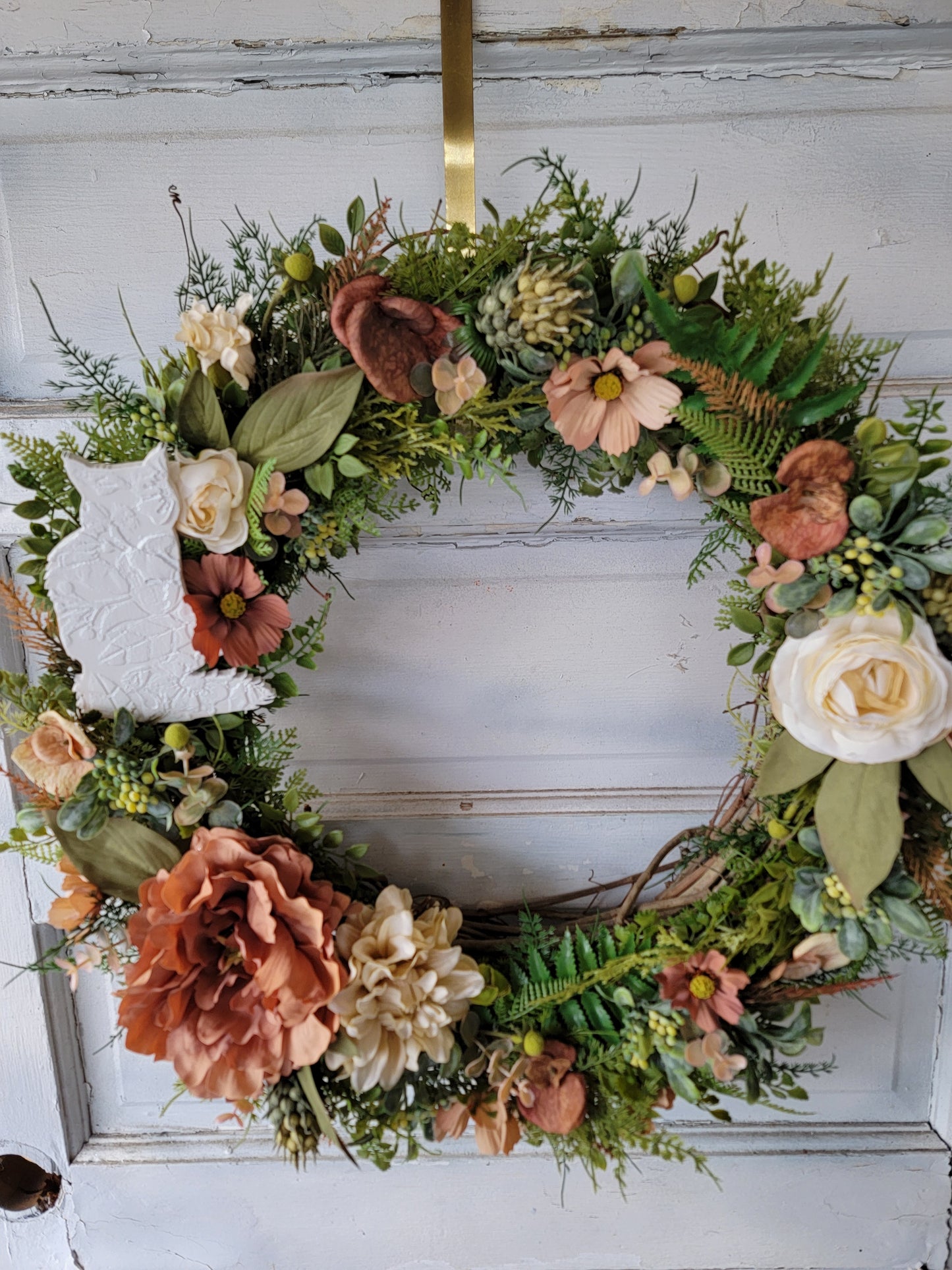 Wildflower Long Hair Cat Wreath