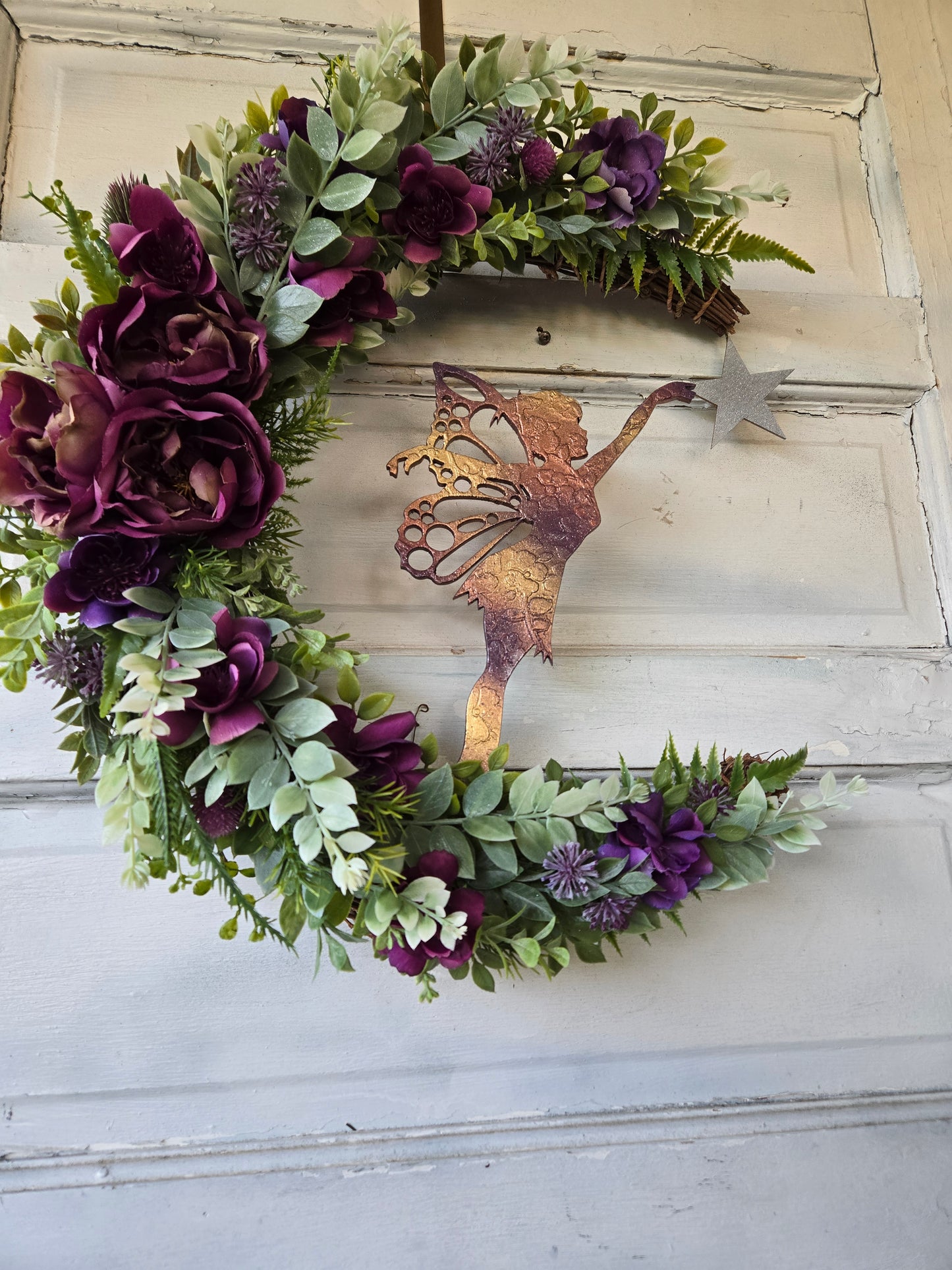 Fairy Crescent Moon Wreath