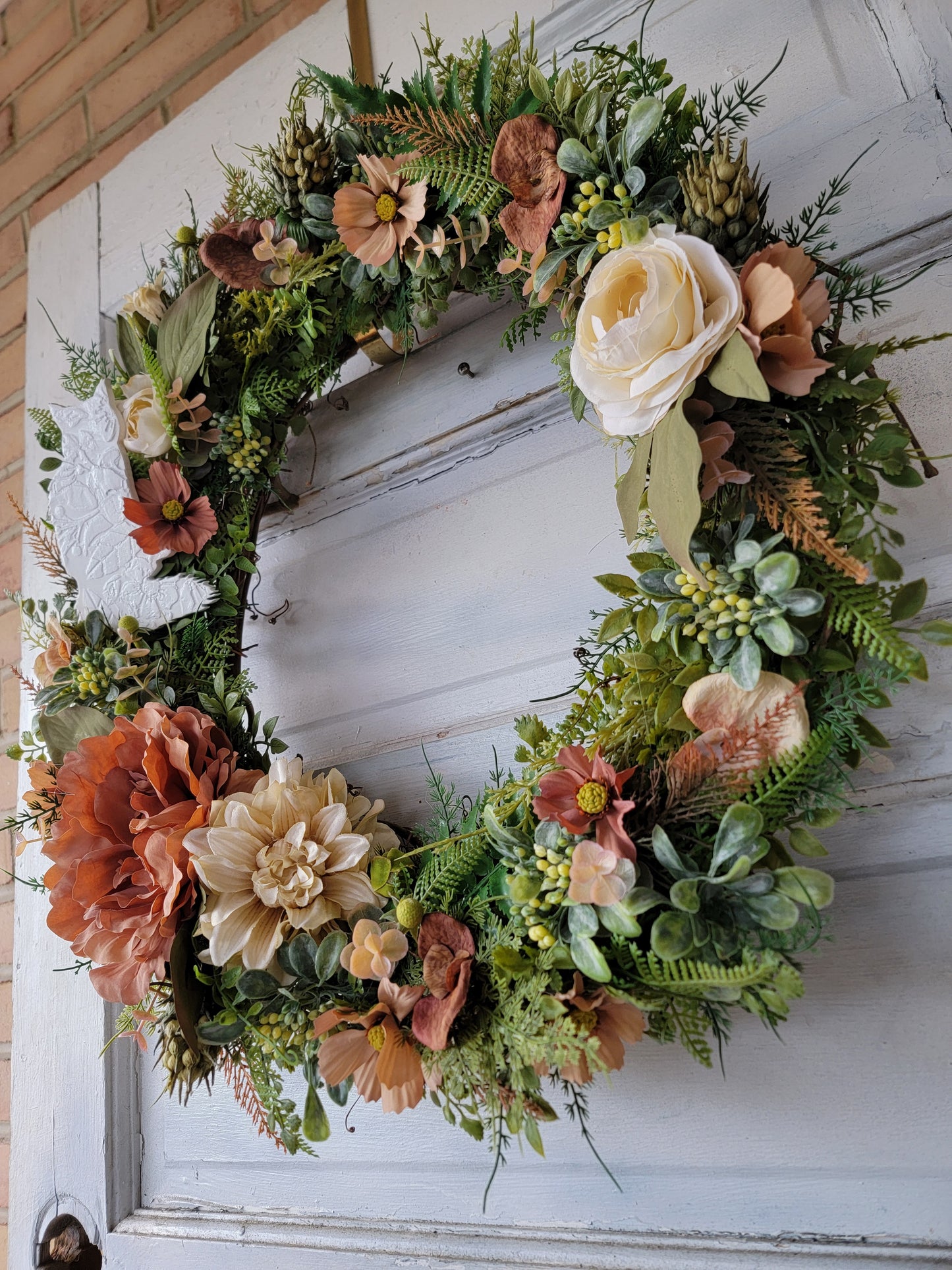 Wildflower Long Hair Cat Wreath