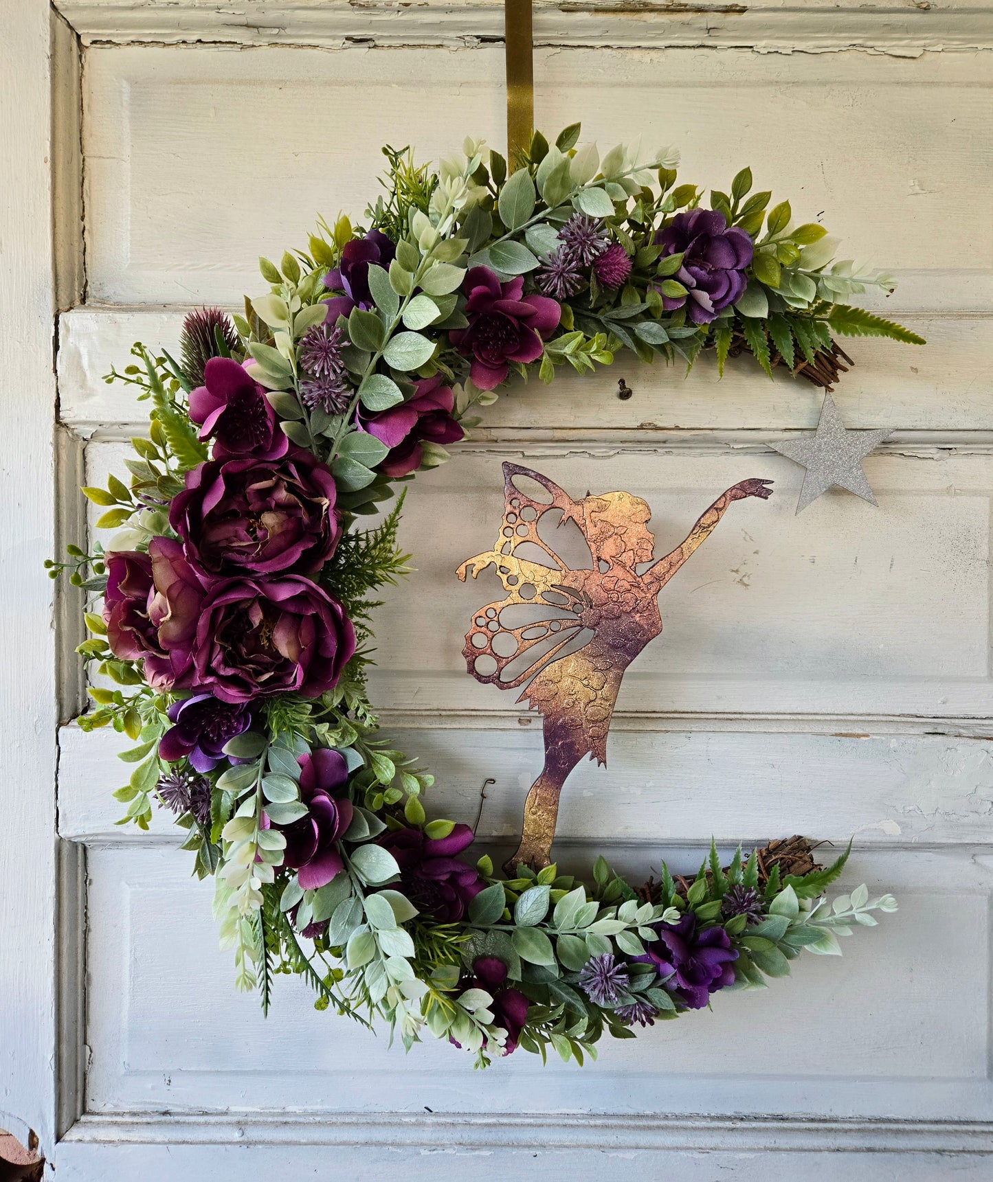 Fairy Crescent Moon Wreath