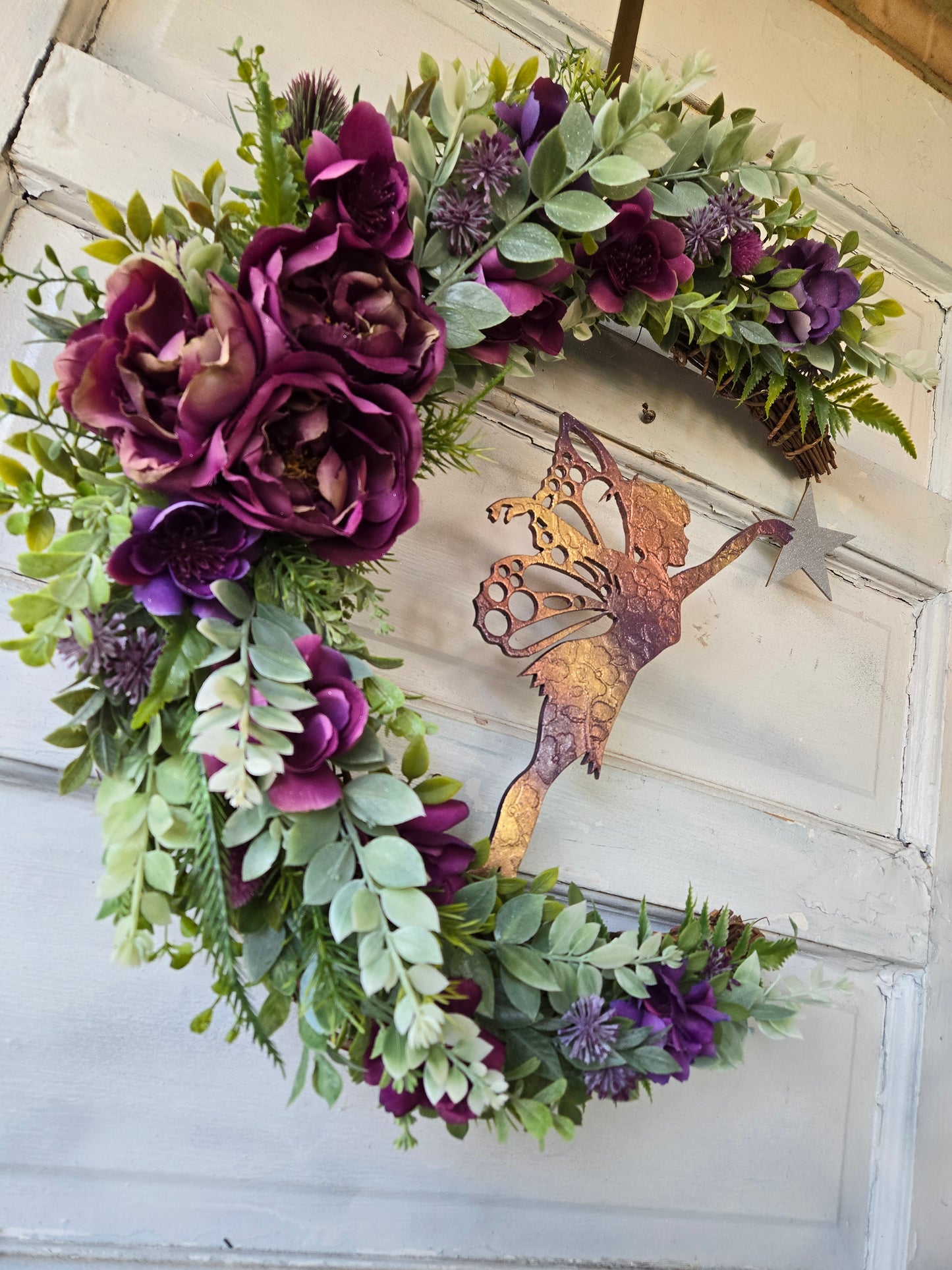 Fairy Crescent Moon Wreath