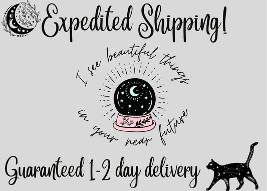 Express Shipping Charge • Expedition of Creation Charge • USPS Guaranteed 1-2 Day Delivery • Add to Cart Extra Charge for Same Day Shipping