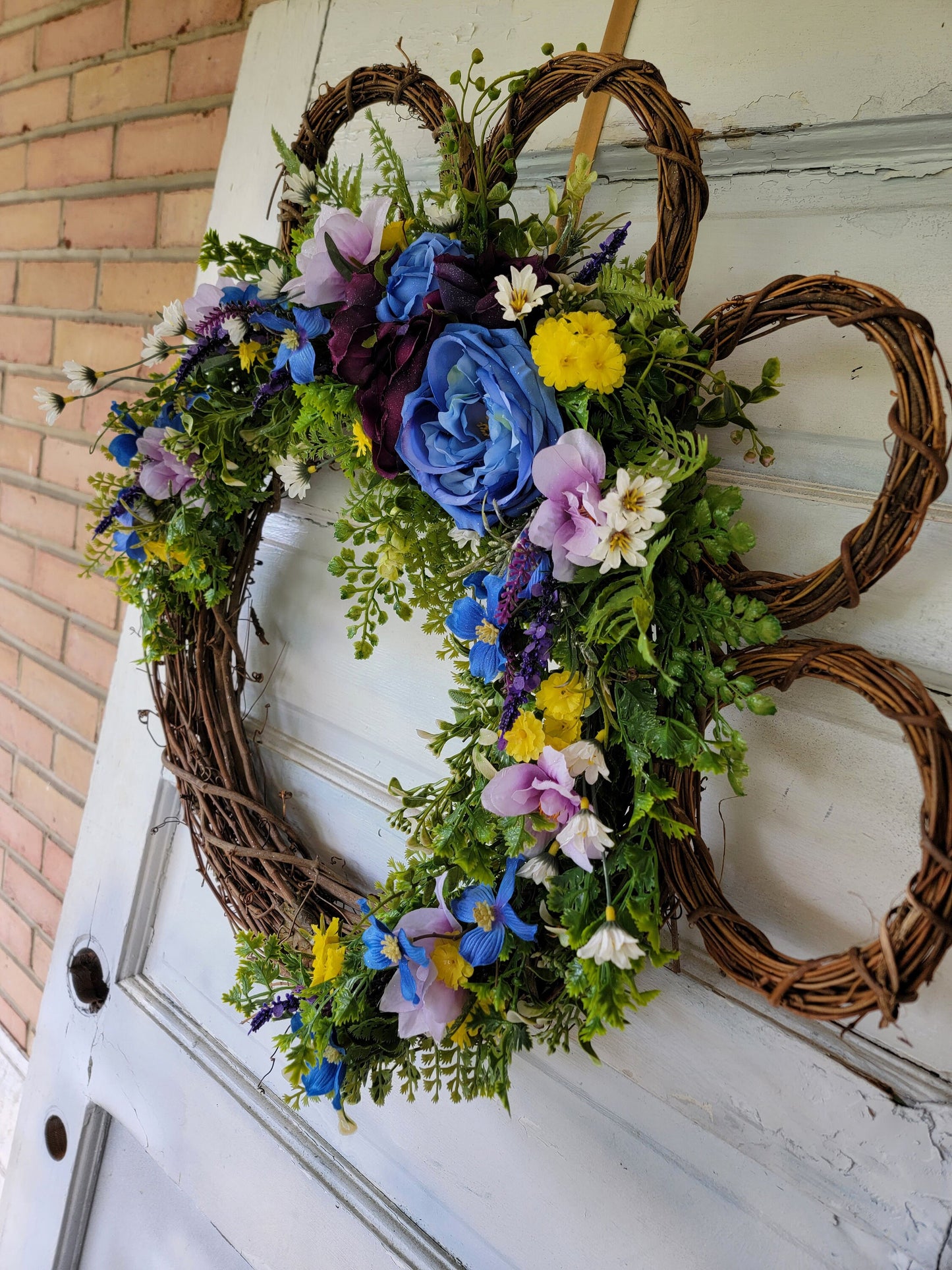 Cat or Dog Paw Print Wreath • Puppy Lovers Entryway Hanger • Front Door Decor • Animal Lovers Wreath • Farmhouse Hanger • Cat Lovers Gift